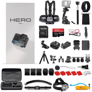 GoPro HERO Compact Waterproof Action Camera 50 In 1 Accessory Bundle + More GoPro