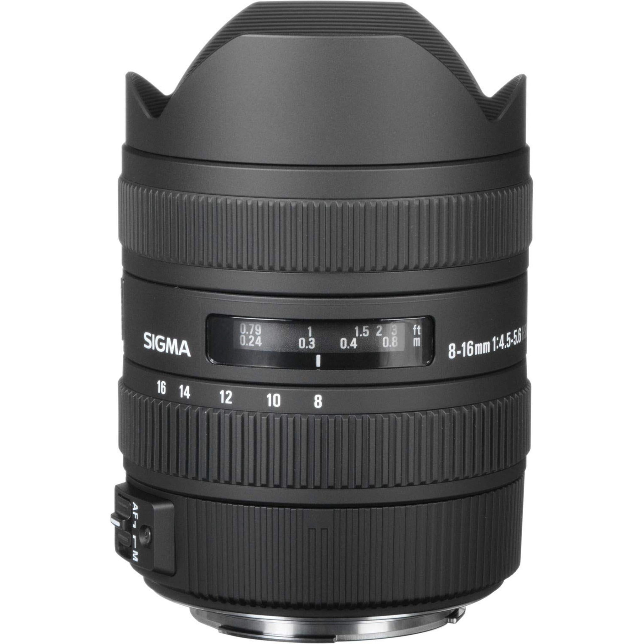 Sigma 8-16mm f/4.5-5.6 DC HSM Lens for Canon EF 203101 and Cleaning Accessories Bundle Sigma