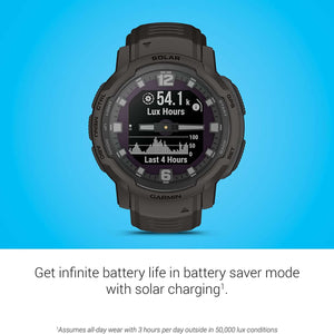 Garmin Instinct Crossover Solar Smartwatch with Standard Accessories Garmin