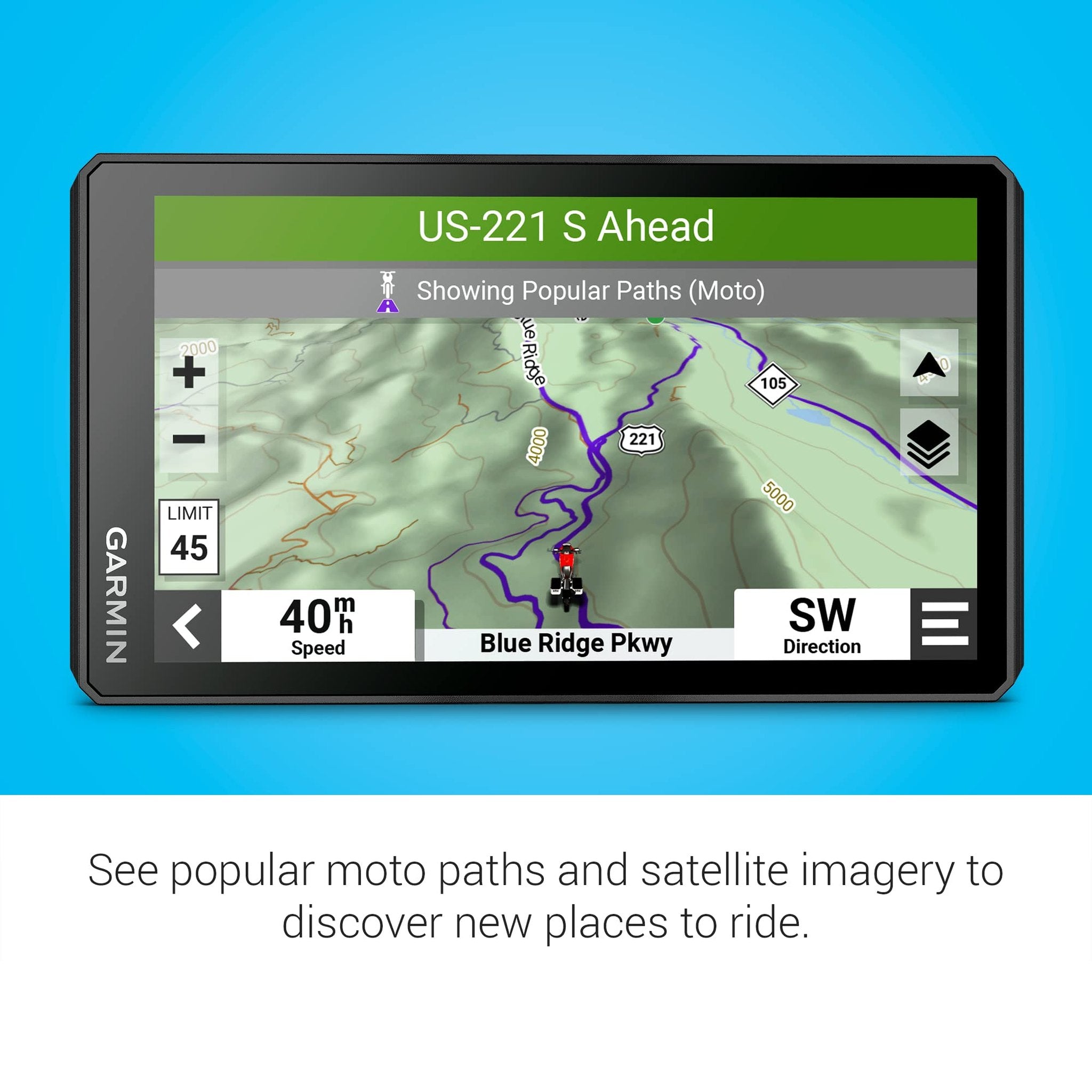 Garmin zūmo® XT2 All-Terrain Motorcycle Navigator, Ultrabright 6" Sunlight Readable Display, Visual Route Planner, and Ride Summaries Garmin