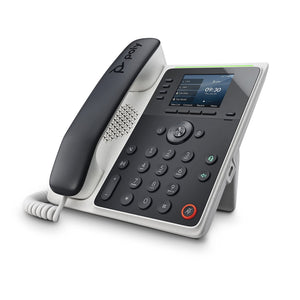 Plantronics Poly Edge E220 IP Desk Phone Plantronics + Polycom - Designed for use in Common Areas - 4-line Keys Supporting up to 16 Lines - Integrated Bluetooth for Mobile Phone and Headset Pairing Plantronics