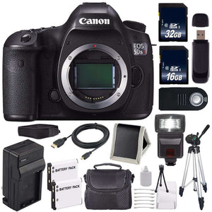 Canon EOS 5DS R DSLR Camera International Model 0582C002 + LP-E6 Battery + 32GB Card + 16GB Card Innovative Bundle