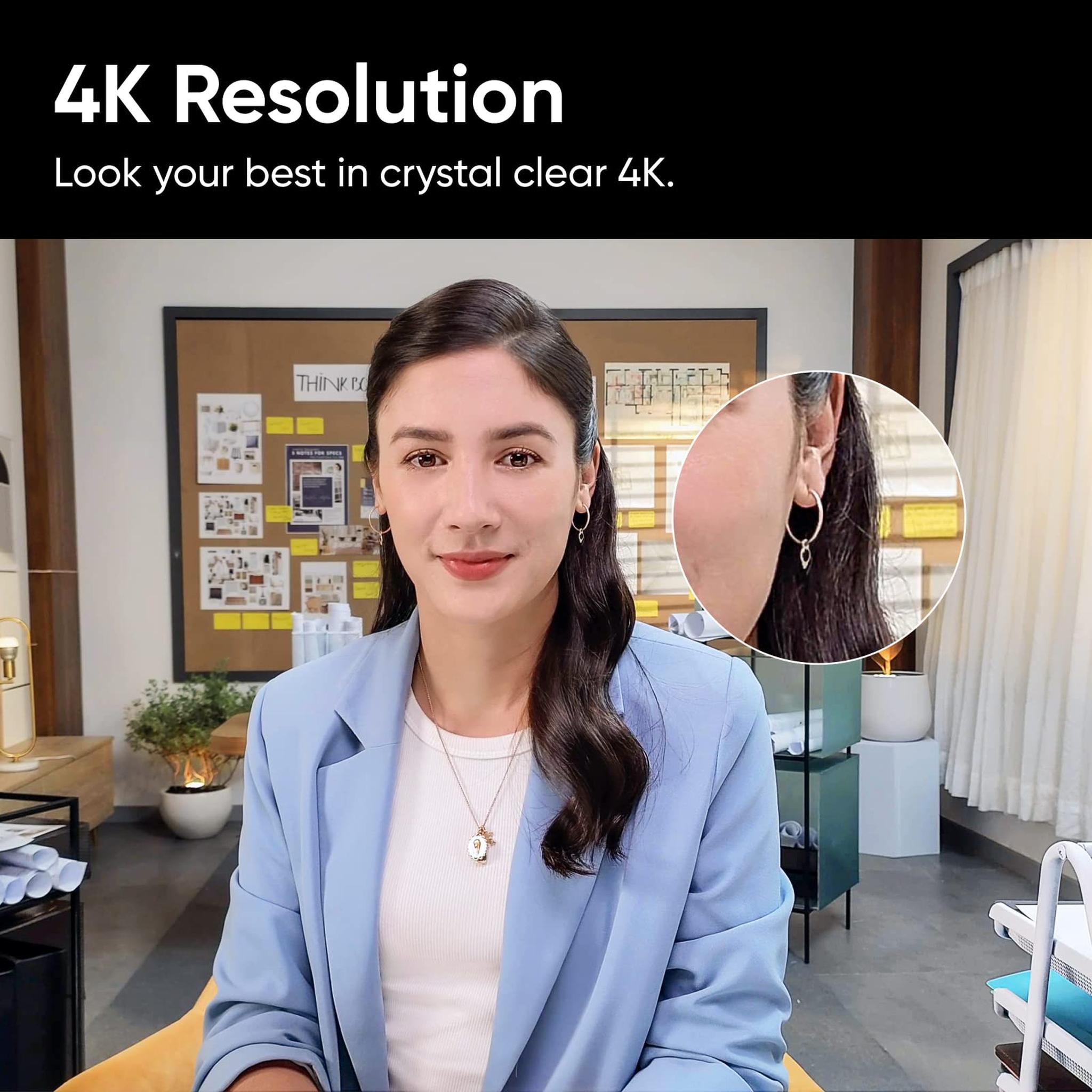 Insta360 Link - PTZ 4K Webcam with 1/2" Sensor, AI Tracking, Gesture Control, HDR, Noise-Canceling Microphones, Specialized Modes, Webcam for Laptop, Video Camera for Video Calls, Live Streaming Insta360