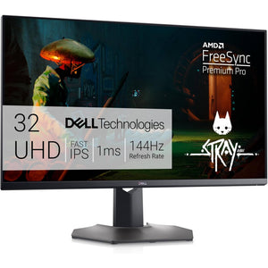 Dell G3223Q Gaming Monitor - 32-Inch 4K Ultra UHD 3840x2160 , 144Hz 1Ms Display, AMD FreeSync+NVIDIA G-SYNC Compatible, Height/Swivel/Tilt Adjustability, 3Yr Advanced Exchange - Black