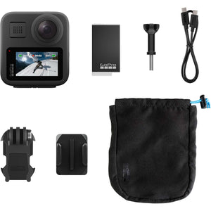GoPro MAX - Waterproof 360 + Traditional Action Camera with Touch Screen Spherical 5.6K30 HD Video 16.6MP 360 Photos 1080p Live Streaming Stabilization GoPro