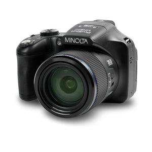 Minolta Pro Shot 20 Mega Pixel HD Digital Camera with 67X Optical Zoom, Full 1080P HD Video & 16GB SD Card, Black Minolta