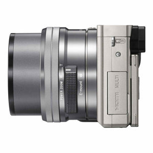 Sony Alpha a6000 Mirrorless Digital Camera with 16-50 mm Lens 24.3MP Silver Renewed - Reconditioned Sony