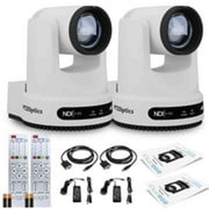 2 x PTZOptics Move 4K PTZ Camera with 12x Optical Zoom White PT12X-4K-WH-G3 PTZOptics