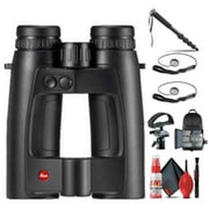 Leica 8x42 Geovid Pro Rangefinder Binoculars + Tripod Adapter + BackPack + Monopod + More Leica