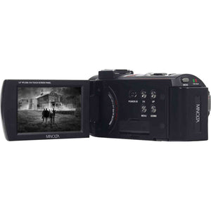 Minolta MN4K25NV 4K Ultra HD 30 MP Night Vision Camcorder Black Bundle kit Minolta