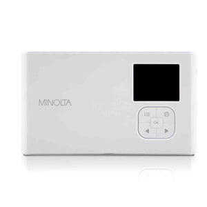 Minolta Instapix Print Camera with Printer Coral Pink , Camera Bag, Diginerds Microfiber Cleaning Cloth, 2x Instapix 2 pack Instaprint mini Cartridges 20 Photo Print , Bundle Minolta