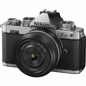 Nikon Z fc DX-Format Mirrorless Camera with NIKKOR Retro Style Z 28mm f/2.8 SE Lens + More - Reconditioned Nikon