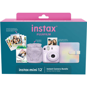 FUJIFILM INSTAX MINI 12 Instant Film Holiday Camera Bundle Lilac Purple Fujifilm