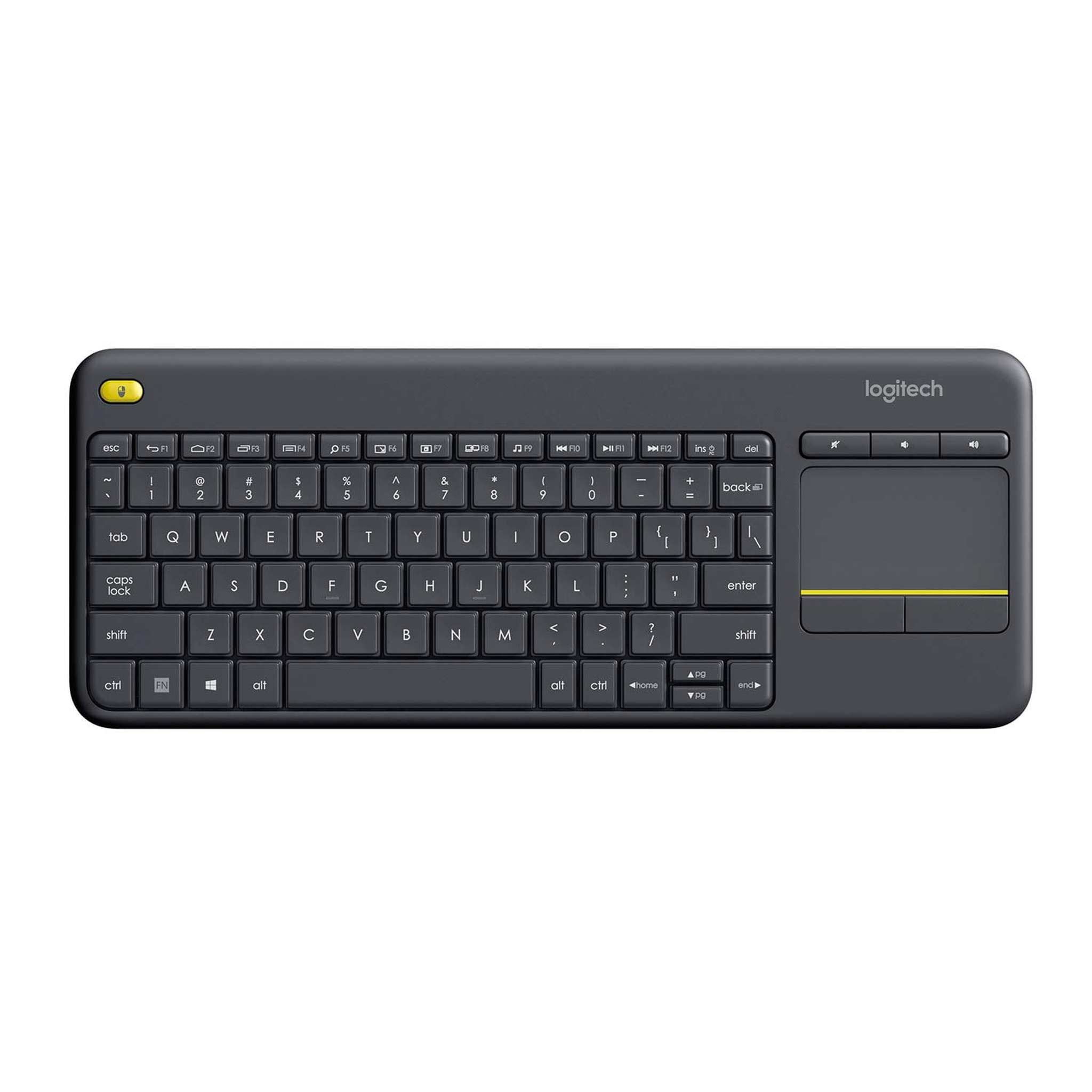 Logitech K400 Plus Wireless Touch TV Keyboard with Easy Media Control and Built-In Touchpad Logitech