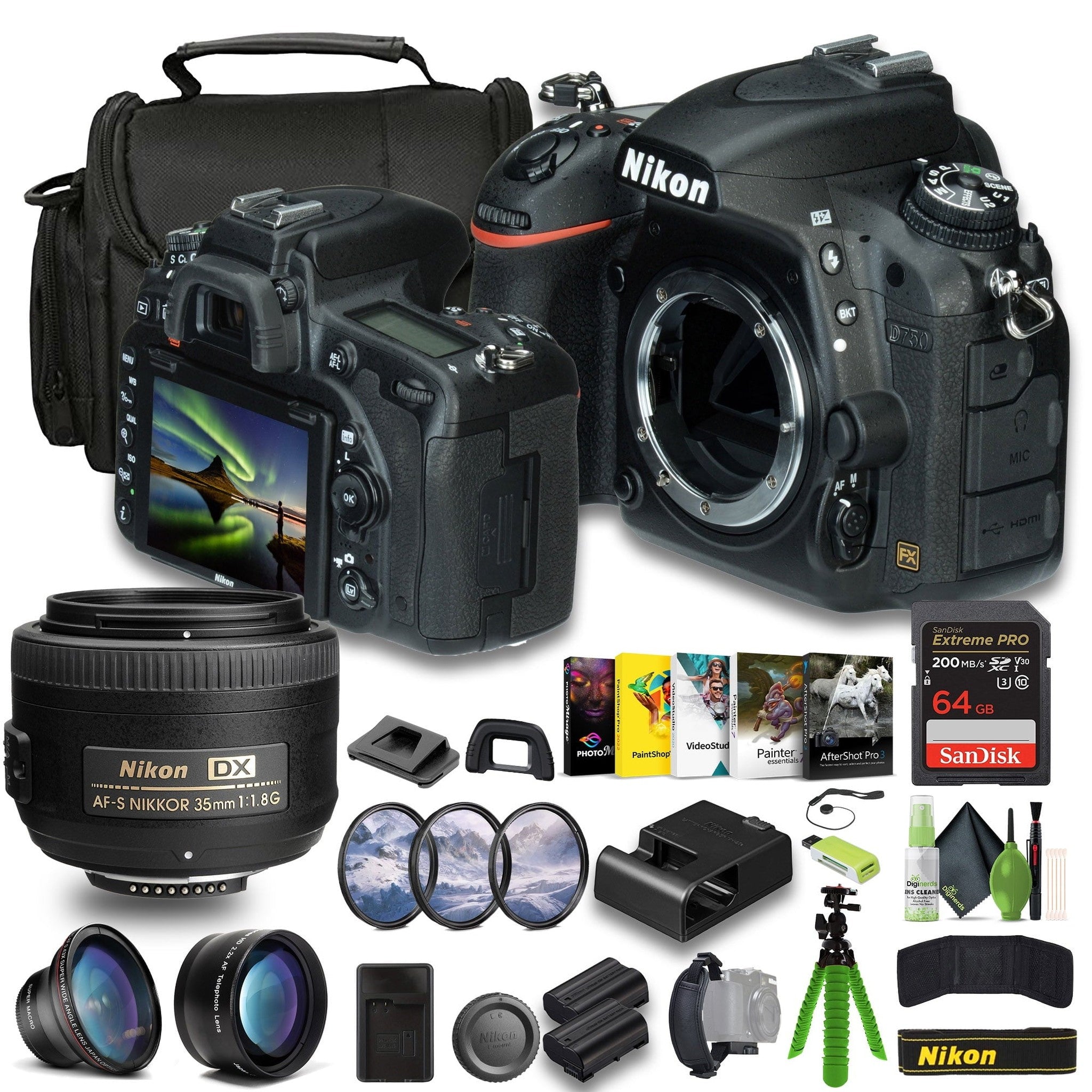 Nikon D750 FX-format Digital SLR Camera 1543 Bundle Nikon