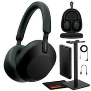 Sony WH-1000XM5 Noise-Canceling Wireless Over-Ear Headphones Black Bundle Sony