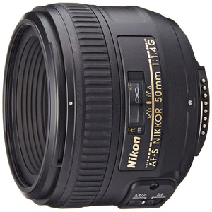 Nikon AF-S FX NIKKOR 50mm f/1.4G Lens with Auto Focus for Nikon DSLR Cameras - Reconditioned Nikon