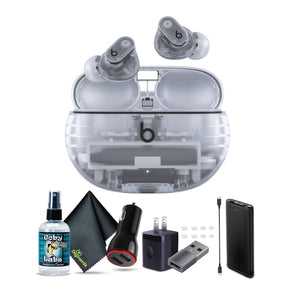 Beats by Dr. Dre Studio Buds+ Noise Canceling True Wireless In-Ear Headphones Transparent Bundle with Accessories Beats