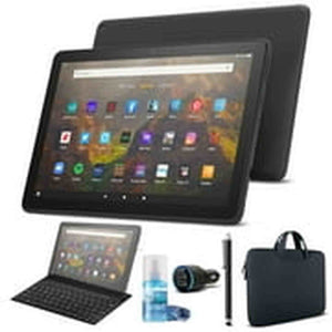Amazon Fire HD 10 32GB 10.1" Tablet 2021 - Black with Sleeve & Keyboard Amazon
