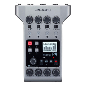 Zoom PodTrak P4 Podcast Recorder Zoom