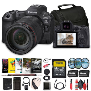 Canon EOS R5 Mark II Mirrorless Camera with 24-105mm f/4 Lens 6536C012 Bundle Canon