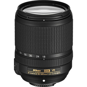 Nikon 18-140MM F/3.5-5.6G ED AF-S DX VR Camera Lens International Model + Cleaning Kit Nikon