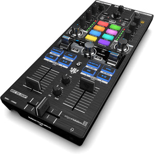 Reloop Mixtour Pro High-quality, Ultra-portable, All-in-one Four-deck DJ Controller with Audio Interface Reloop