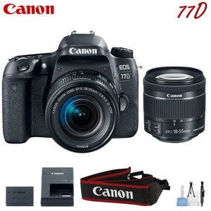 Canon EOS 77D Digital SLR Camera with 18-55mm Lens Kit International Model Canon