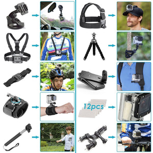 GoPro HERO8 Black Digital Action Camera - With 128GB Card 50 Piece Accessory Kit - All You need Bundle - Used GoPro