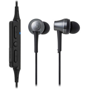 Audio-Technica ATH-CKR75BT Sound Reality Bluetooth Wireless In-Ear Headphones with In-Line Mic & Control, Gun Metal Audio-Technica