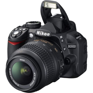 Nikon D3100 14.2MP Digital Camera + AF-S DX 18-55mm f/3.5-5.6 VR Lens - Black - Like New Nikon