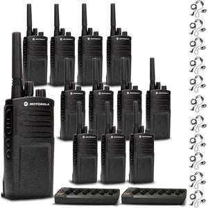 2 x Motorola Charger + 12 x Motorola RMV2080 Radio + Motorola Earpiece + More Motorola Solutions