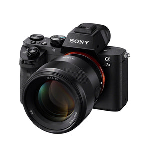 Sony SEL85F18 85mm F/1.8-22 Medium-Telephoto Fixed Prime Camera Lens, Black - Refurbished - Used Sony