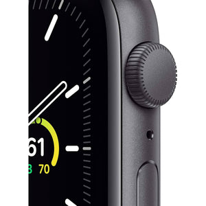 Apple Watch SE GPS, 40mm Space Gray Case + Black Sport Band - Renewed - Reconditioned Apple
