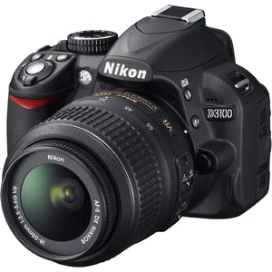 Nikon D3100 14.2MP Digital Camera + AF-S DX 18-55mm f/3.5-5.6 VR Lens - Black - Like New Nikon
