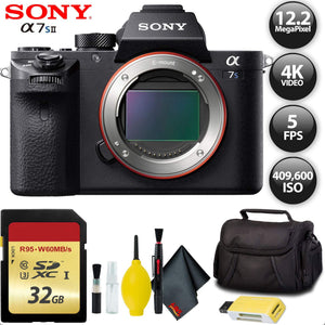 Sony?Alpha a7S II Mirrorless Digital Camera International Model + 32GB Memory Card Base Kit with Accessories Sony