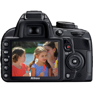 Nikon D3100 14.2MP Digital Camera + AF-S DX 18-55mm f/3.5-5.6 VR Lens - Black - Like New Nikon