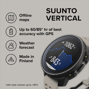 SUUNTO Vertical: Adventure GPS Watch, Large Screen, Offline Maps, SUUNTO