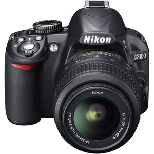 Nikon D3100 14.2MP Digital Camera + AF-S DX 18-55mm f/3.5-5.6 VR Lens - Black - Like New Nikon
