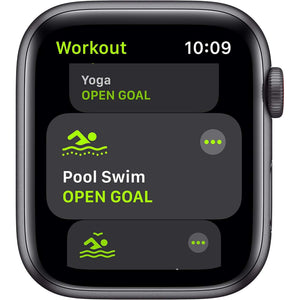 Apple Watch SE GPS, 40mm Space Gray Case + Black Sport Band - Renewed - Reconditioned Apple