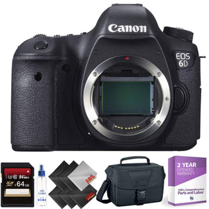 Canon EOS 6D DSLR Camera Body Only - Open Box + 64GB Memory Card + 1 Year Warranty Canon