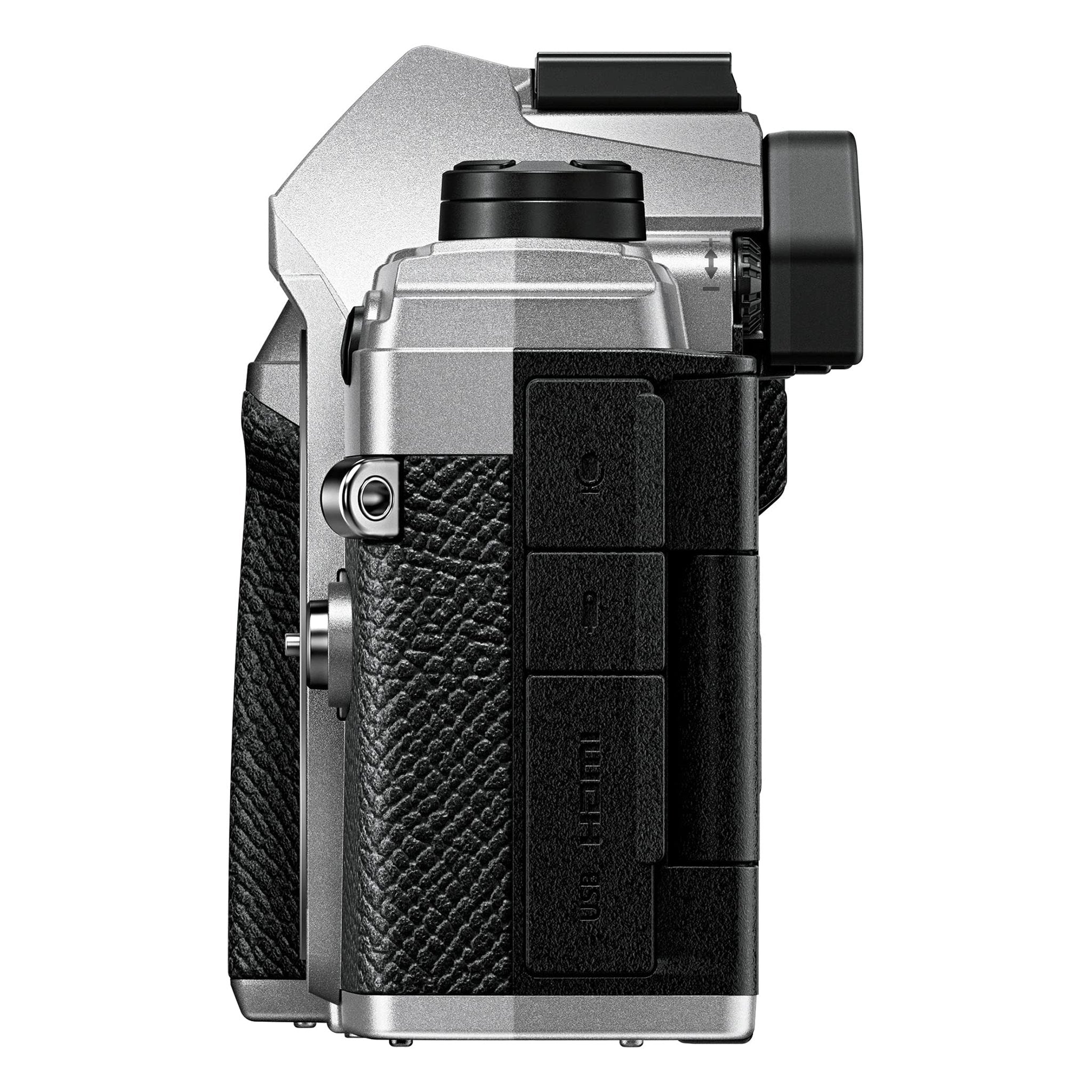 OM System OM-5 Silver Micro Four Thirds System Camera Outdoor Camera Weather Sealed Design 5-Axis Image Stabilization 50MP Handheld High Res Shot Olympus