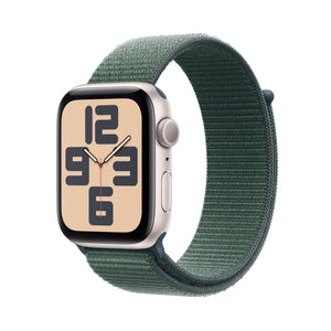 Apple Watch SE 2nd Gen GPS 44mm Smartwatch with Aluminum Case with Starlight Sport Loop. Fitness & Sleep Tracker, Crash Detection, Heart Rate Monitor, Retina Display, Carbon Neutral Apple