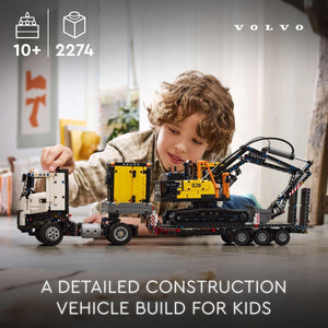 LEGO Technic Volvo FMX Truck & EC230 Electric Excavator Building Toy, Volvo Truck Toy with 2 Model Vehicles, Great Gift for Boys and Girls Ages 10 and Up Who Love Heavy Duty Construction Models, 42175