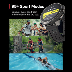 SUUNTO Race Sports Watch, GPS Tracker w/Clearer AMOLED Touchscreen, Dual-Band GNSS & Global Offline Map, 26-Day Standby, Supports 95+ Sports for Traning Insights & Recovery Metrics, Sapphire Lens,Ti SUUNTO
