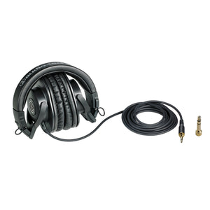 Audio-Technica ATH-M30x Professional Studio Monitor Headphones, Black - Reconditioned Audio - Technica