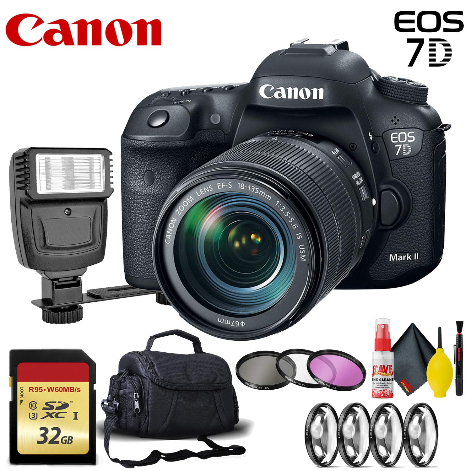 Canon EOS 7D Mark II DSLR Camera with 18-135mm f/3.5-5.6 IS USM Lens -