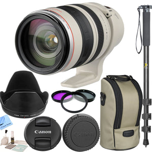 Canon Zoom Wide Angle-Telephoto EF 28-300mm f/3.5-5.6L IS USM Autofocus Lens With CS Kit: Includes Lens Cap Rear Cap Lens Hood Lens Case Filter Kit& CS Microfiber Cleaning Cloth Bundle