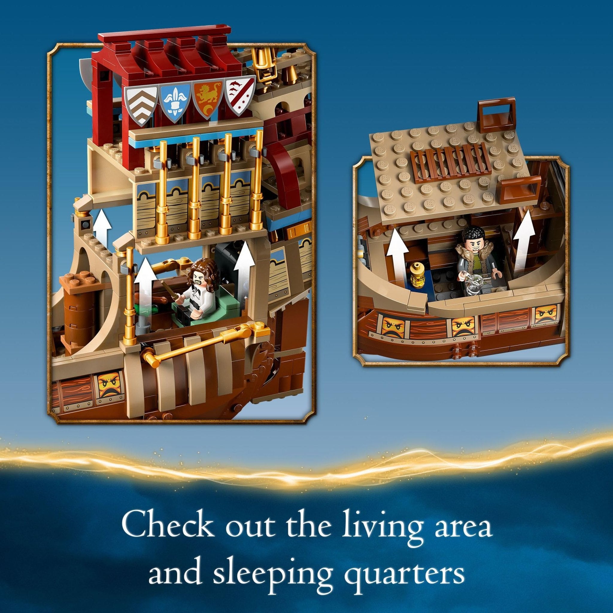 LEGO Harry Potter Triwizard Tournament: The Arrival, Harry Potter Collectible with Beauxbatons Carriage and Durmstrang Ship, Magical Gift for Boys & Girls, Harry Potter Toy for 10 Year Old Kids, 76440