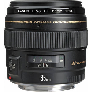 Canon 85MM F1.8 USM 58MM Camera Lens + 3 Pcs Filter Kit + Cleaning Kit Canon